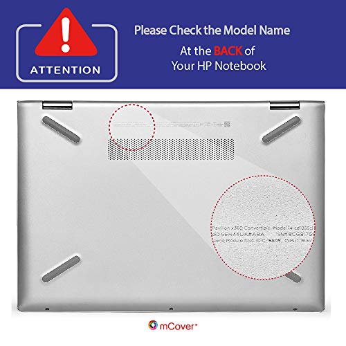 mCover HP-PX360-14CD - Funda rígida para portátiles HP Pavilion X360 14-CDxxxx / 14-DDxxxx Series Convertible 2-en-1 de 14"