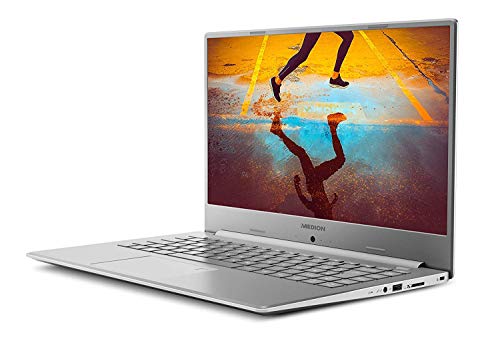 Medion Akoya S6445 - Portátil ultrafino 15.6" FullHD (Intel Core i5-8265U, 8GB RAM, 512GB SSD, Intel HD Graphics, Windows 10 Home) color plateado - Teclado QWERTY Español