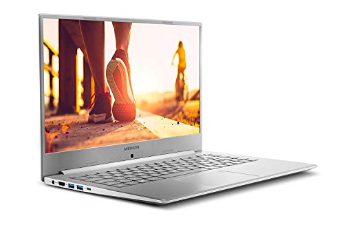 Medion Akoya S6445 - Portátil ultrafino 15.6" FullHD (Intel Core i5-8265U, 8GB RAM, 512GB SSD, Intel HD Graphics, Windows 10 Home) color plateado - Teclado QWERTY Español
