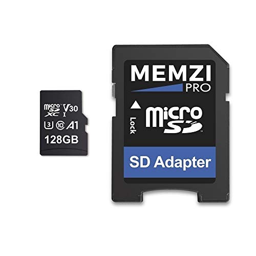 MEMZI 128 GB Tarjeta de Memoria Compatible para Motorola Moto G9 G8 G7 G6 Power/Plus/Play/Lite, G 5G Plus, G Pro, E7 E6s E6 E5 Plus/Play Smartphones - microSDXC 100 MB/s Clase 10 V30 con Adaptador SD