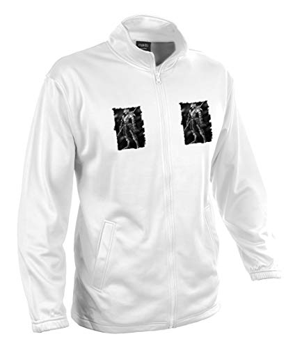 MERCHANDMANIA Chaqueta Tecnica con 2 Dibujos Caballero Oscuro HEROE Medieval 2 Logos Jacket