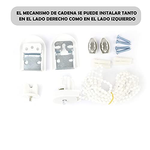 MERCURY TEXTIL-Estor Enrollable translúcido Liso (Blanco, 150x180cm)