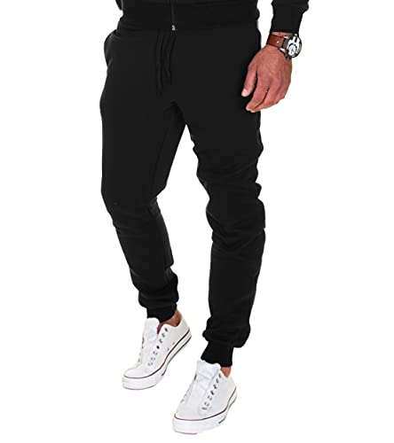 MERISH Pantalones Jogger Hombre Deportivos Joggers Modell 211 Negro L