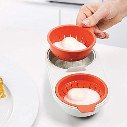 Microondas Huevos Utensilios De Cocina BPA Doble Dos Agujeros Grande Codewood Ultimate Series Egg Stalk Cup Microondas Vapor Pan Utensilios De Cocina