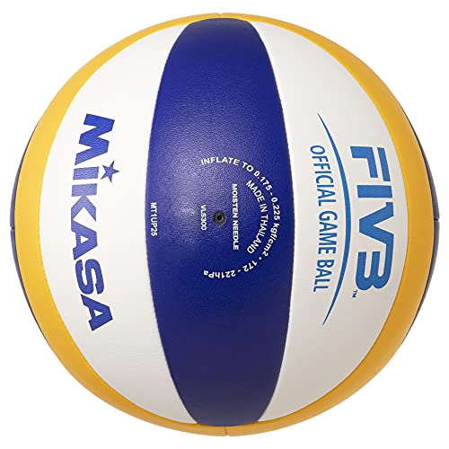 Mikasa Vls300 Balón Cosido, Beach-Volleyball MIKASAÂ Beach Champ VLS 300, Grã¶Ãÿe 5, Amarillo/Azul