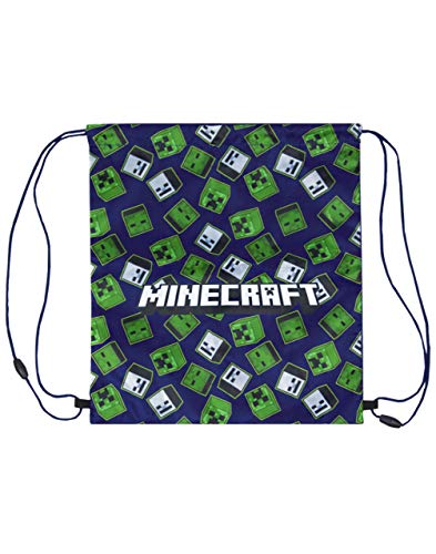 Minecraft Creeper Zombie Esqueleto todo la impresión bolsa con cordón Swim