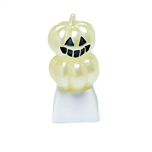 MingSheng Only Keycap Cartoon Three-Dimensional Halloween Pumpkin Single Stereo Translucent Keycaps for DIY Mechanical Keyboard Single Keycaps for Keyboard Backlit Custom