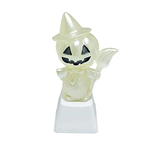 MingSheng Only Keycap Cartoon Three-Dimensional Halloween Pumpkin Single Stereo Translucent Keycaps for DIY Mechanical Keyboard Single Keycaps for Keyboard Backlit Custom