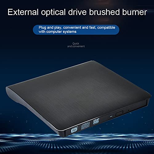 Moares Unidad De Disco CD-ROM USB 3.0 Delgado Externo DVD RW Grabadora De CD Unidad Grabadora Lector Reproductor Unidades ópticas para PC Portátil Blanco
