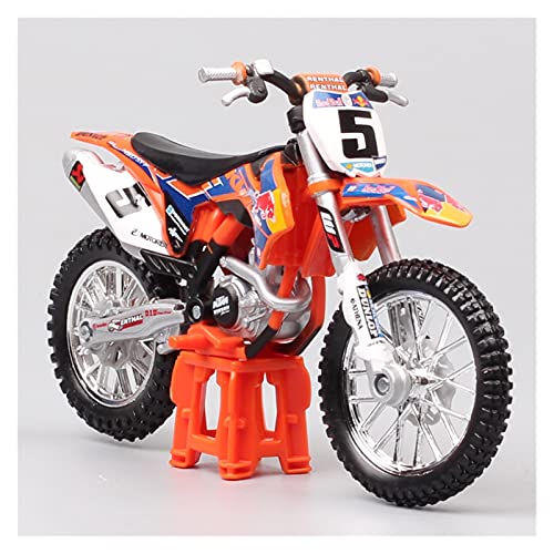 Modelo Motocicleta 1:18 2018 para Bburago 450 SX-F SXF Factory Racing No # 84 Jeffrey Herlings MXGP Mini Moto Regalo (Color : 5)