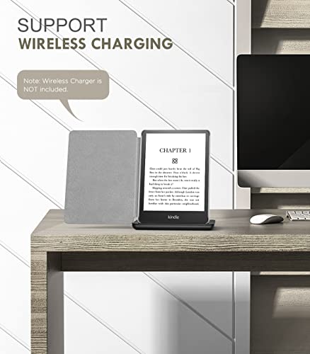 MoKo Funda para Kindle Paperwhite 11ª Generación (Modelo 2021) 6.8" y Kindle Paperwhite Signature Edición, PC Estuche Carcasa Estilo Niños con Auto Sueño/Estela, Árbol de Suerte