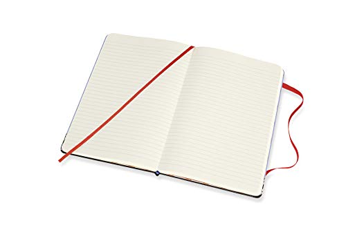 Moleskine Super Mario Edición Limitada, Cuaderno de Rayas con Gráficos y Detalles Temáticos del Videojuego de Super Mario, Tapa Dura, Tamaño Grande 13 x 21 cm, Azul Cielo, 240 Páginas