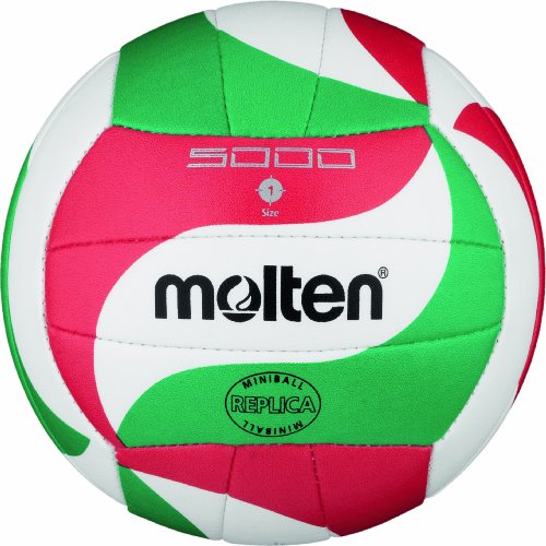 Molten Volleyball - Blanco/Verde/Rojo, Ø 15 cm