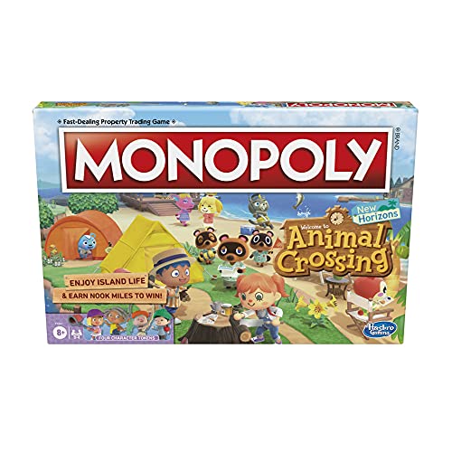 Monopoly Animal Crossing New Horizons Edition Juego de Mesa para niños de 8 años en adelante, Divertido Juego para Jugar para 2-4 Jugadores