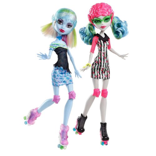 Monster High Exclusivo Skultimate Roller Maze Ghoulia Yelps & Abbey Bominable Muñeca 2 pack