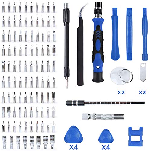 MOOING Juego de Destornilladores de Precisión, 119 en 1 Kit de Herramientas Precision de Reparación de Bricolaje Profesional para iPhones/Smartphone/Cámara/Reloj/Gafas y otros aparatos electrónicos