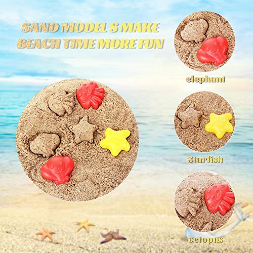 MOOKLIN ROAM 25 Piezas Niños Juguete de Playa, Bebe Conjunto de Juguetes Arena y Nieve en Moldes de Animales Set con Bolsa de Malla Blando para Niños Niñas Bañera Agua Juguetes de Baño y Nieve