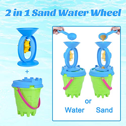 MOOKLIN ROAM 25 Piezas Niños Juguete de Playa, Bebe Conjunto de Juguetes Arena y Nieve en Moldes de Animales Set con Bolsa de Malla Blando para Niños Niñas Bañera Agua Juguetes de Baño y Nieve