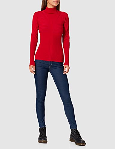 Morgan Jersey Fino de Manga Larga (212 m) Suter Pulver, Rojo, L para Mujer