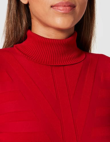 Morgan Jersey Fino de Manga Larga (212 m) Suter Pulver, Rojo, L para Mujer