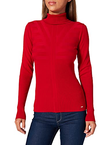 Morgan Jersey Fino de Manga Larga (212 m) Suter Pulver, Rojo, L para Mujer