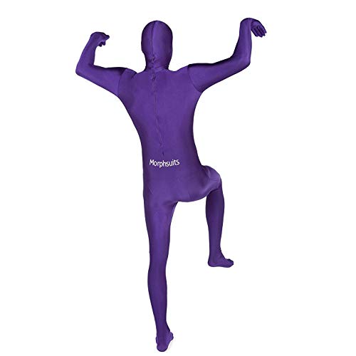Morphsuits MSPUM- Traje "Disfraz de segunda piel" para hombre, talla M, color lila