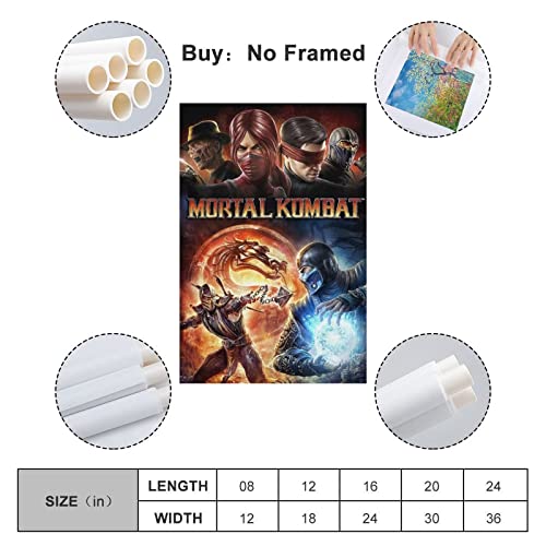 Mortal Kombat Komplete Edition - Póster de lienzo y arte de pared (30 x 45 cm)