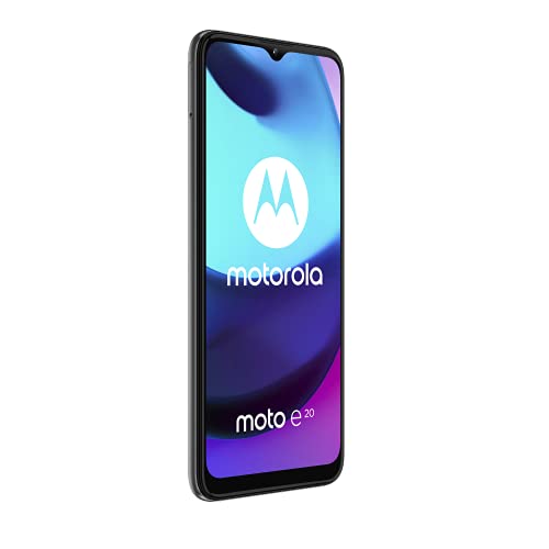 Motorola Moto E20 (Pantalla 6.5" Max Vision HD+, cámara 13MP, procesador octa-core 1.6GHz, batería 4000 mAH, Dual SIM, 2/32GB, Android 11), Gris [Versión ES/PT]