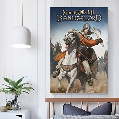 Mount And Blade II Bannerlord Juego de portada de lienzo y arte de pared, impresión moderna de decoración de dormitorio familiar para familiares y amigos, 30 x 45 cm