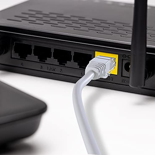 Mr. Tronic 150m Cable de Instalación Red Ethernet Bobina | CAT6, AWG24, CCA, UTP | LAN Gigabit de Alta Velocidad | Conexión a Internet | Ideal para PC, Router, Modem, Switch, TV (150 Metros, Gris)