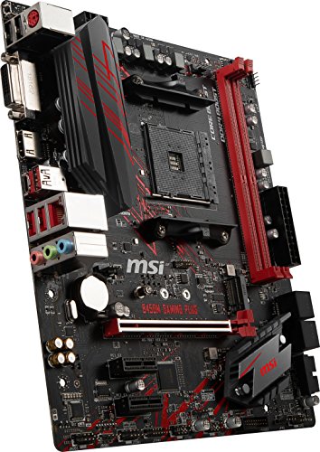 MSI Gaming Plus, Placa Base Gaming (AM4, AMD B450, 1 x PCI-E 3.0 x16, DDR4 3466+, HDMI, 4 x SATA 6 Gb/s), SATA, Negro