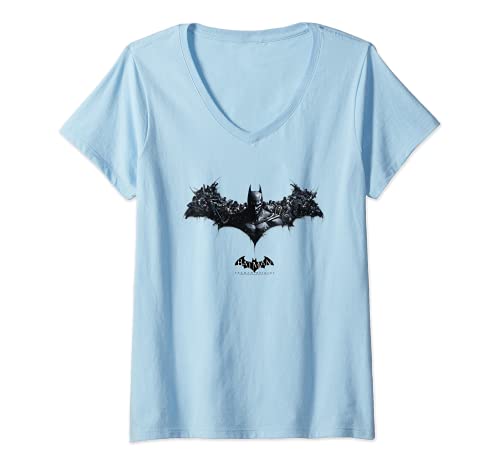 Mujer Batman: Arkham Origins Bat of Enemies Camiseta Cuello V