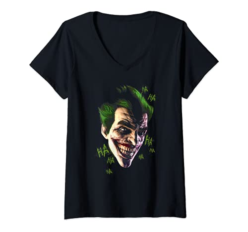 Mujer Batman: Arkham Origins Joker Grim Camiseta Cuello V