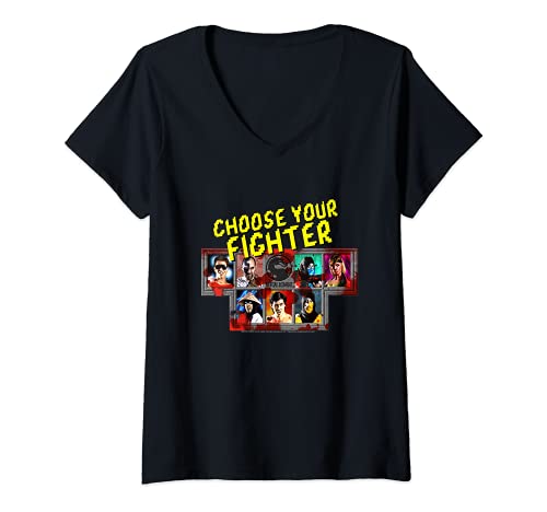 Mujer Mortal Kombat Klassic Choose Your Fighter Camiseta Cuello V
