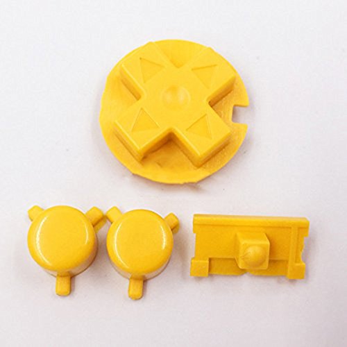 Multicolor Full Set Custom teclados una B botones Kit Mod botón para Game Boy Pocket libras esterlinas repuesto – amarillo