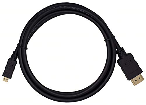 Mumbi - Cable de conexión micro HDMI tipo D a HDMI 1.4 de alta velocidad (resolución 1080p, 3 m)