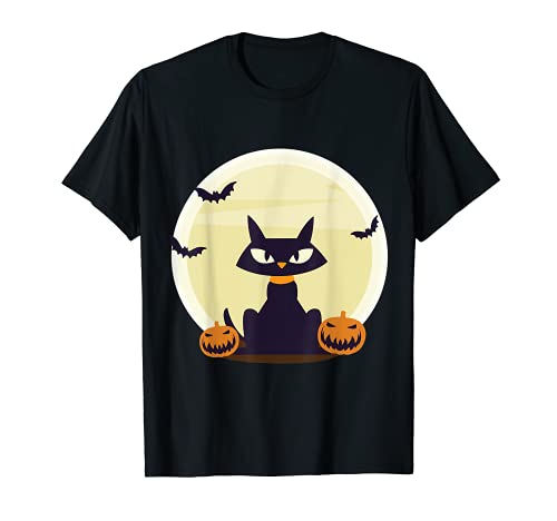 Murciélagos y calabazas negras | Gráfico de Halloween Camiseta