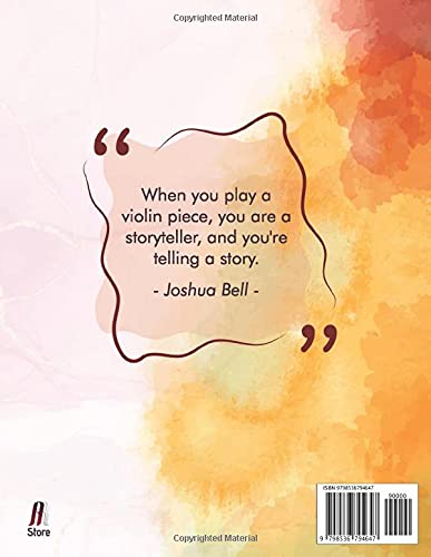 Music Manuscript Paper For Violin: Blank Music Staff Book Songwriting Staff Book for Beginners and Advanced students (8.5x11 With 6 Staves Per Page 120 Pages)