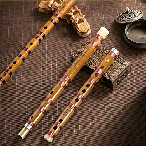 MYRCLMY Dizi Bamboo Flaute, Principiantes, Nivel de Rendimiento Profesional, Estilo Antiguo de bambú Amargo Instrumento Musical Fife,Key g