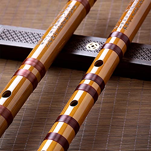 MYRCLMY Dizi Bamboo Flaute, Principiantes, Nivel de Rendimiento Profesional, Estilo Antiguo de bambú Amargo Instrumento Musical Fife,Key g