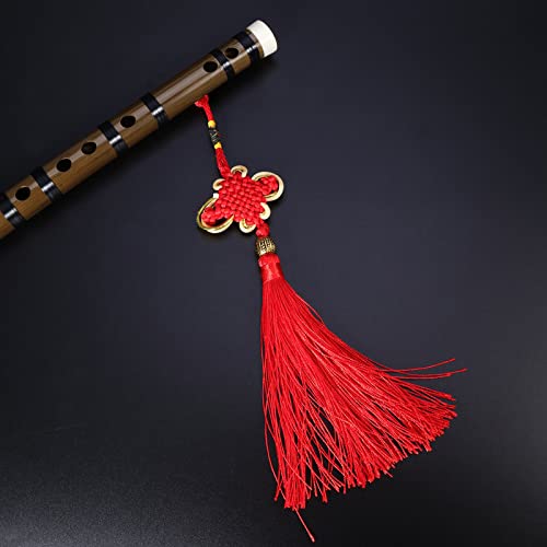 MYRCLMY Música de bambú Flauta Fife Tradicional Instrumento Musical Chino Hecho a Mano, Dizi Instrumento de Viento de Madera Musical Chino,Key f
