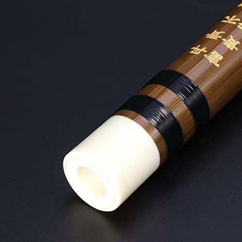 MYRCLMY Música de bambú Flauta Fife Tradicional Instrumento Musical Chino Hecho a Mano, Dizi Instrumento de Viento de Madera Musical Chino,Key f