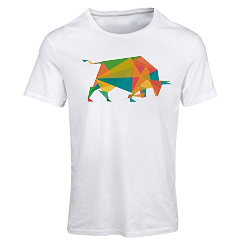 N4364F Camiseta Mujer Fashion Bull (X-Large Blanco Multicolor)