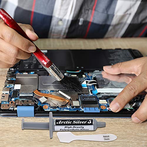 Nabob Deals Arctic Silver 5 Pasta de enfriamiento térmico compuesto de 3,5 g pasta disipador