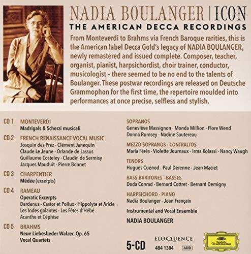 Nadia Boulanger - Icon: The American Decca Recordings