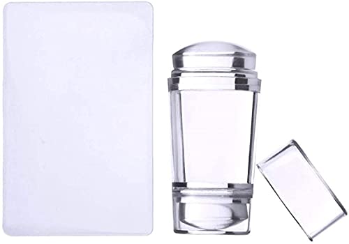 Nail Art Stamping Plates 12pcs Placas Estampacion Uñas para Manicura +1pcs Sello de Silicona +1 pcs Rascador +1 pcs Bolsa para Placas(Rosa)