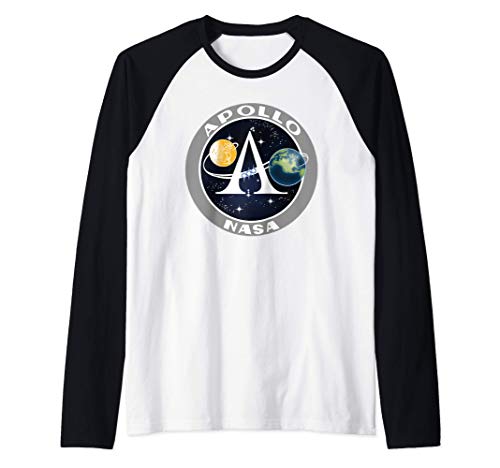 NASA Apollo Space Program Camiseta Manga Raglan