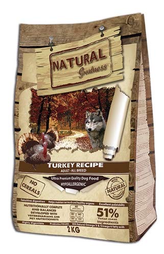 Natural Greatness Turkey Recipe Alimento Seco Completo para Perros - 12000 gr