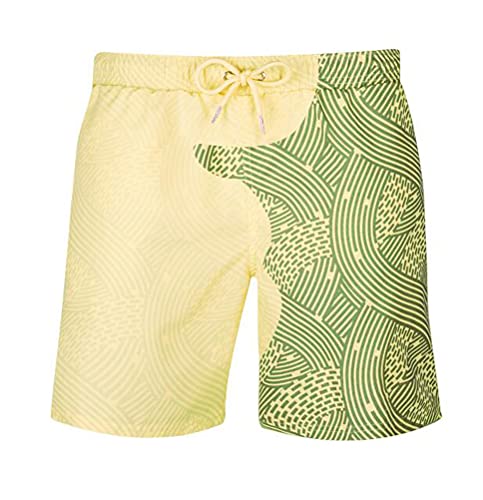 Nemopter Bañador Hombre Shorts de Baño Bañadores para Hombre Que Cambian de Color Pantalones de Playa Que Cambian de Color Sensibles a la Temperatura Pantalones Cortos de Playa de Verano