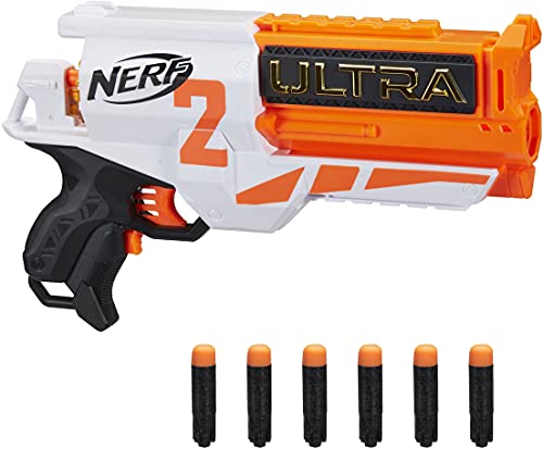 Nerf Two Motorised Blaster – Recarga rápida – Incluye 6 Compatible Solo con Dardos Ultra, Multicolor (Hasbro E79214R00)